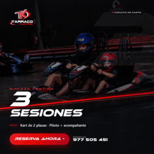 3 x Sesión 10 min. Biplaza